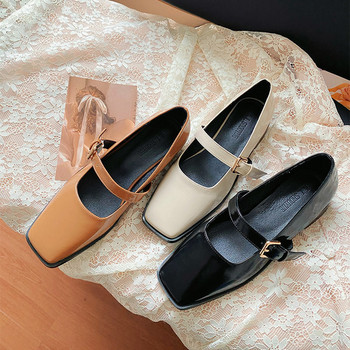 Дамски ежедневни обувки с каишка от еко кожа в три цвята