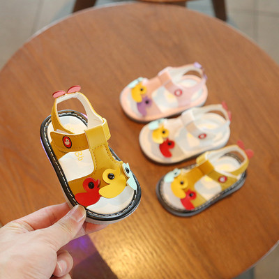 Бебешки сандали с 3D елементи за момичета и момчета