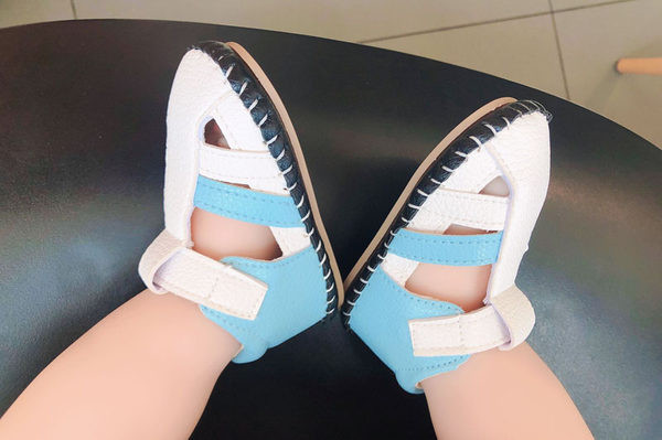 Bērnu sandales no eko ādas ar velcro ielāpiem - zēniem un meitenēm