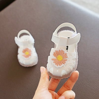 Ежедневни бебешки сандали от изкуствена кожа за момичета