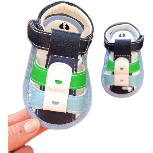 Sandale pentru bebelusi din piele ecologica cu inchidere velcro