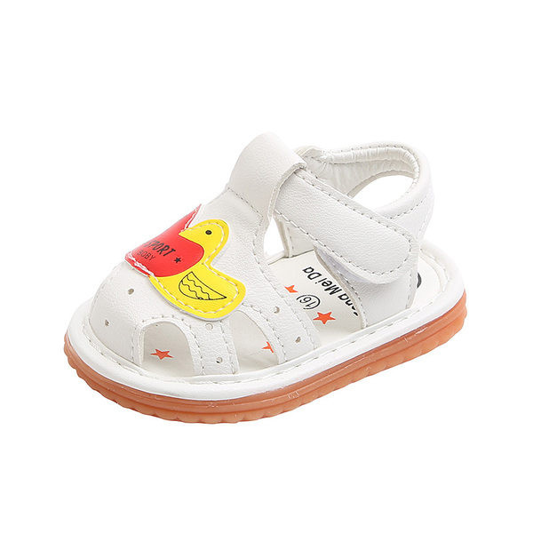 Sandale casual pentru bebelusi cu petice din piele ecologica potrivite pentru fete sau baieti