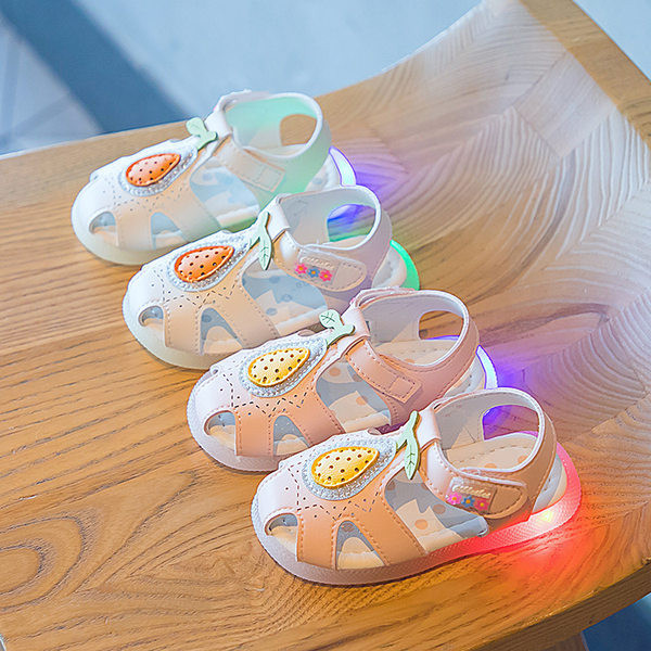 Sandale casual pentru bebelusi din imitatie de piele cu talpa plata