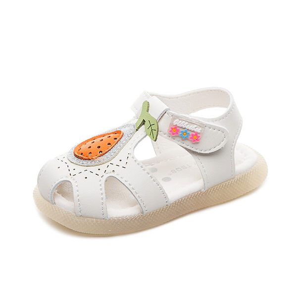 Sandale casual pentru bebelusi din imitatie de piele cu talpa plata