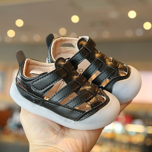 Bērnu sandales no eko ādas ar velcro - meitenēm un zēniem