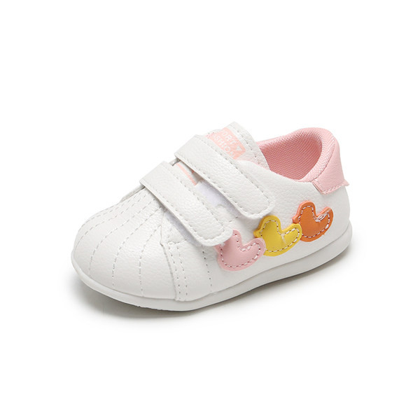 Adidași pentru bebeluși din piele ecologică cu velcro