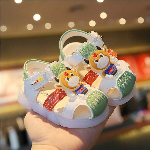 Bērnu sandales no eko ādas ar 3D apdari