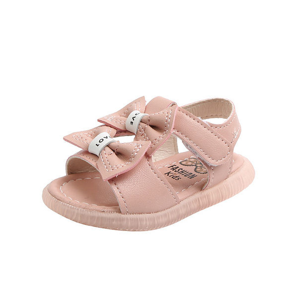 Ikdienas bērnu sandales ar eko ādas lentēm meitenēm