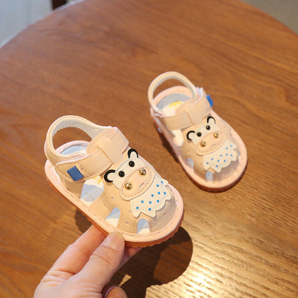 Zīdaiņu sandales no eko ādas ar velcro, meitenēm un zēniem