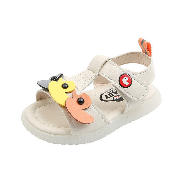 Ежедневни бебешки сандали от еко кожа с равна подметка
