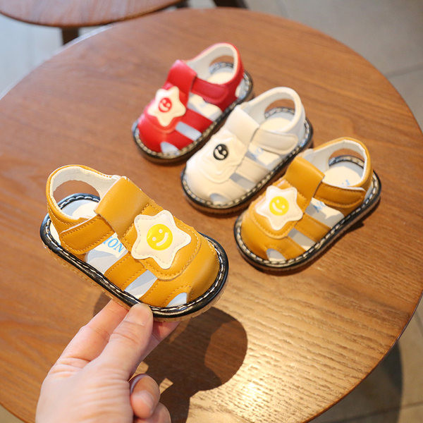 Bērnu sandales no eko ādas ar velcro trīs krāsās