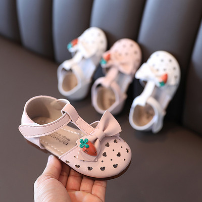 Нов модел бебешки обувки за момичета с панделка
