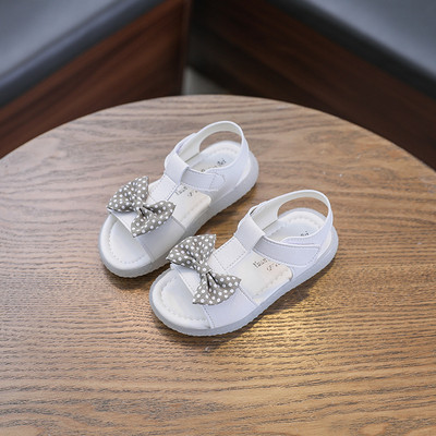Μοντέρνα παιδικά σανδάλια με κορδέλα για κορίτσια