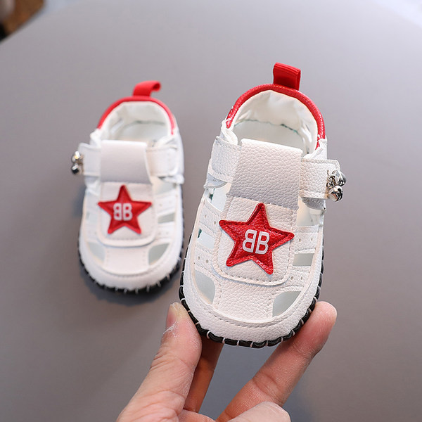 Pantofi pentru bebelusi cu talpa moale si broderie