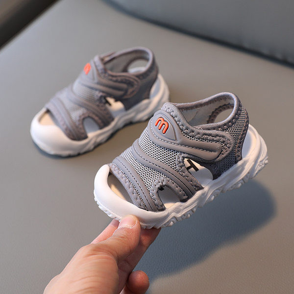 Bērnu sandales ar velcro un uzrakstu