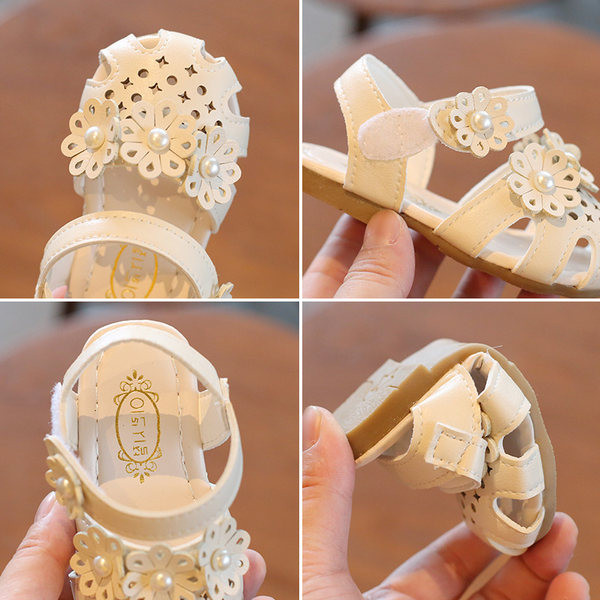 Sandale bebelusi cu elemente 3D pentru fete - doua modele