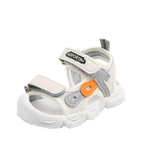 Ежедневни бебешки сандали с лепенки и мека подметка 