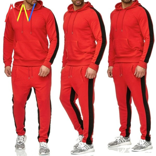 Vīriešu sporta komplekts garas bikses un blūzes modelis