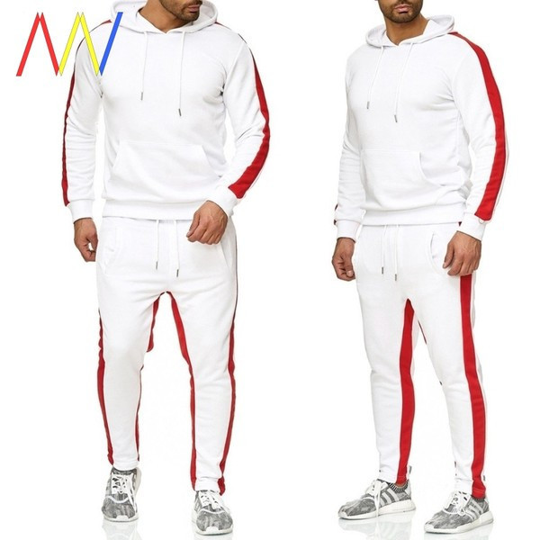 Vīriešu sporta komplekts garas bikses un blūzes modelis