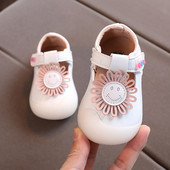 Ādas bērnu sandales ar 3D elementu un uzlīmēm