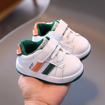 Bērnu ikdienas kedas ar velcro un uzrakstu