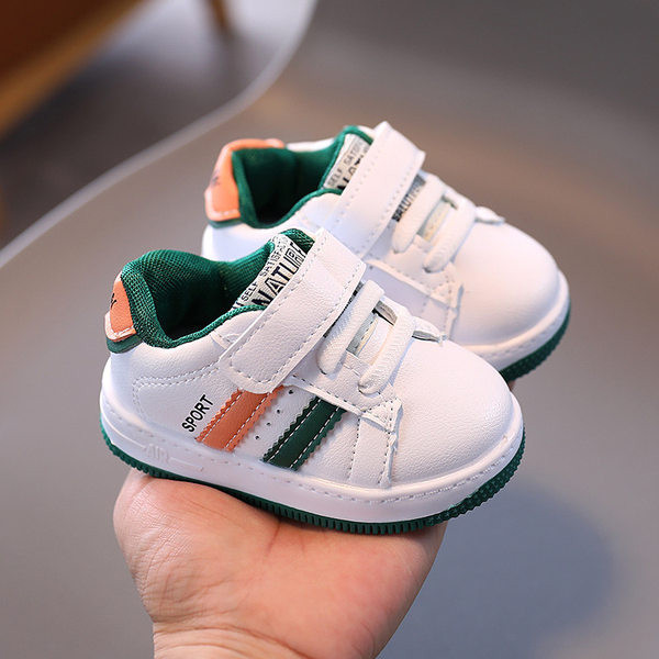 Bērnu ikdienas kedas ar velcro un uzrakstu