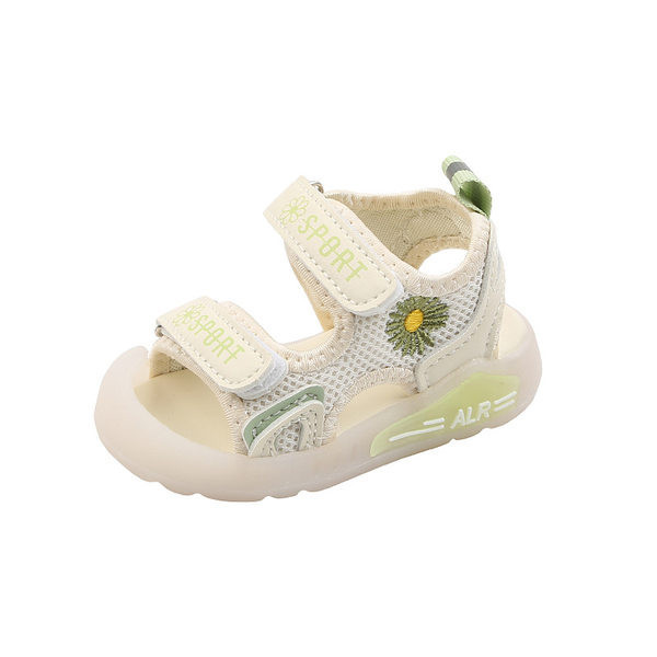 Ежедневни бебешки обувки с лепенки и светещи подметки