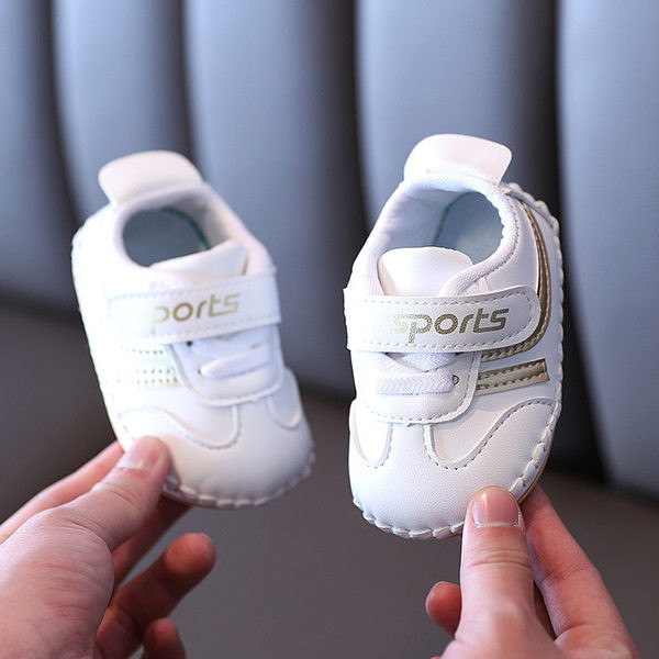 Бебешки буйки с надпис от еко кожа 