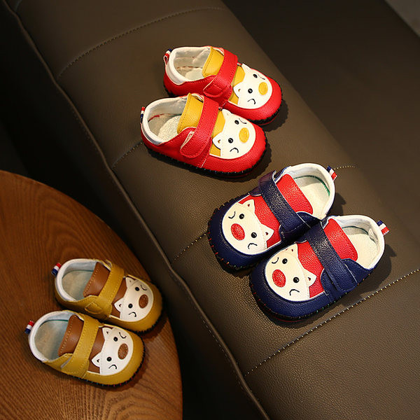 Zīdaiņu apavi no eko ādas ar velcro puišiem un meitenēm