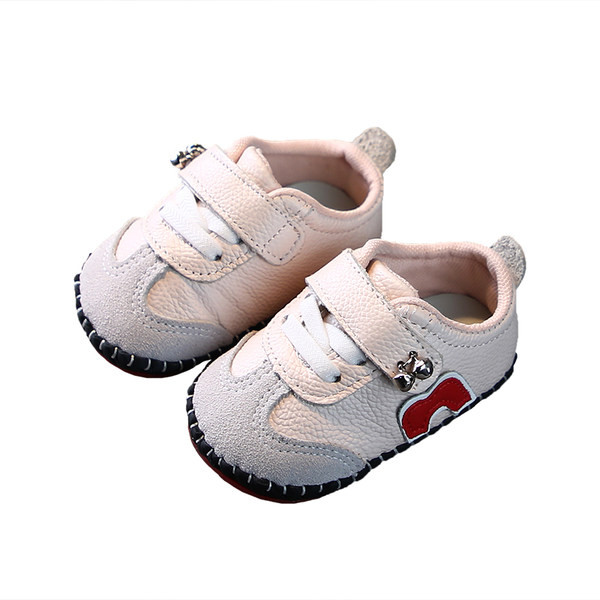 Бебешки кожени обувки за момичета и момчета в мека подметка