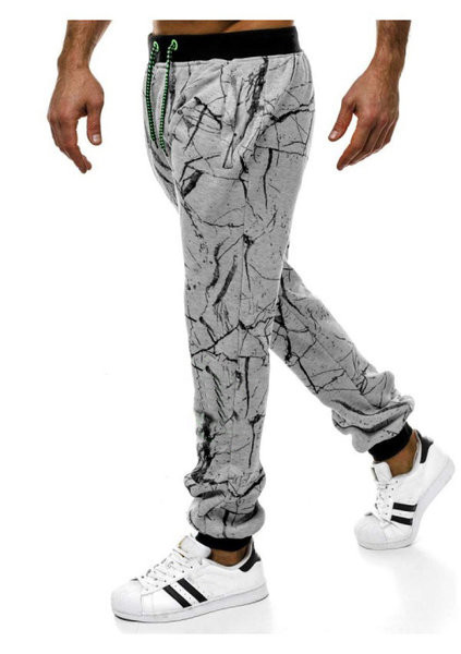 Pantaloni lungi sport barbati actuali cu model si cravate