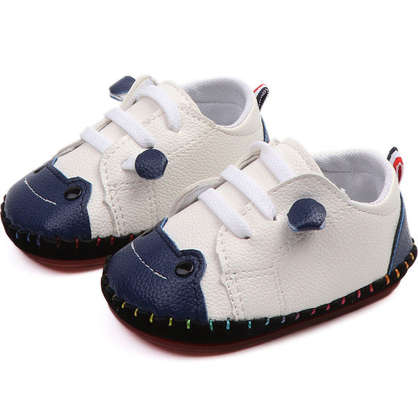 Pantofi bebelusi din piele ecologica cu sireturi - doua modele