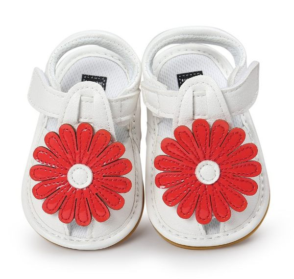 Bērnu sandales meitenei ar margrietiņu