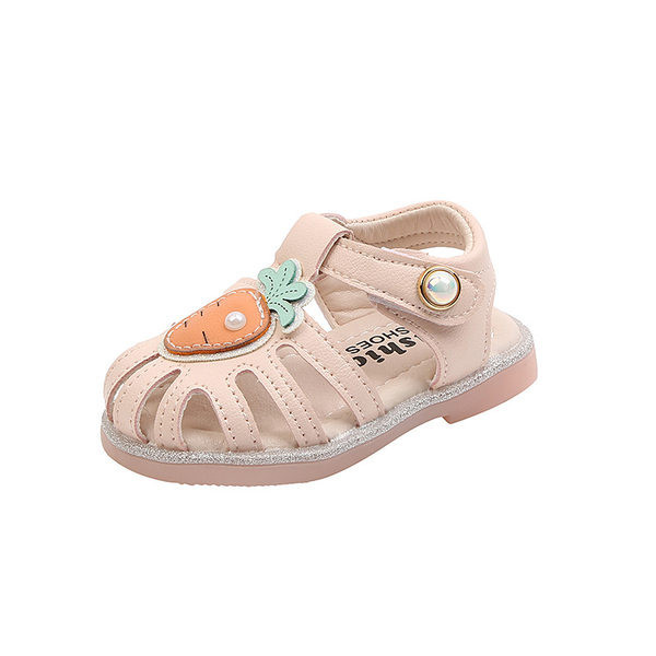 Jauns bērnu mākslīgās ādas sandaļu modelis meitenēm