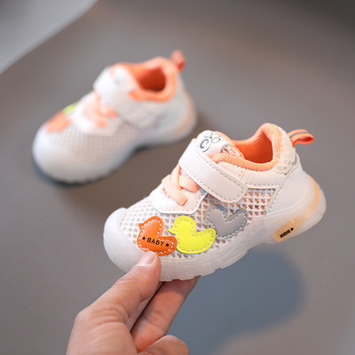 Adidași din plasă pentru bebeluși cu broderie de rață