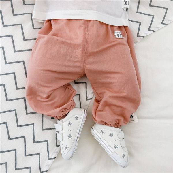 Бебешки маратонки от еко кожа с цветна бродерия