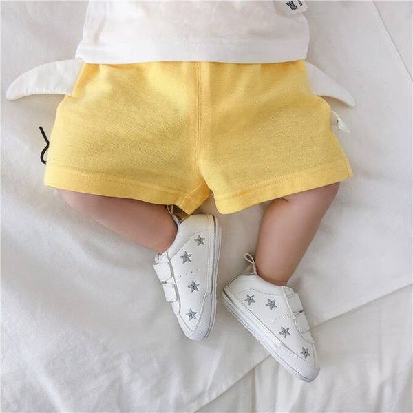 Бебешки маратонки от еко кожа с цветна бродерия