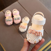 Ādas bērnu sandales ar ielāpu - trīs modeļi