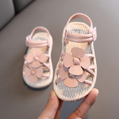 Ikdienas bērnu sandales no eko ādas ar 3D elementu