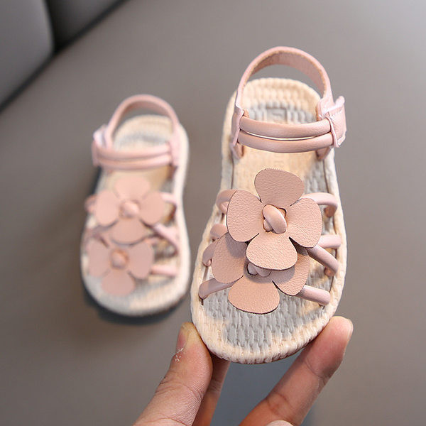 Ikdienas bērnu sandales no eko ādas ar 3D elementu