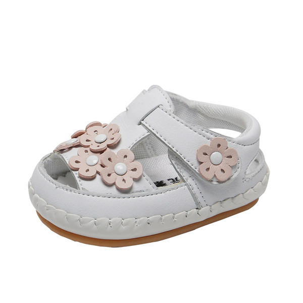 Ikdienas bērnu apavi ar uzlīmēm un 3D elementu ziediem