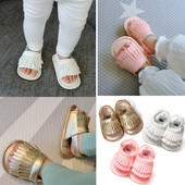 Bērnu sandales ar eko ādas bārkstīm