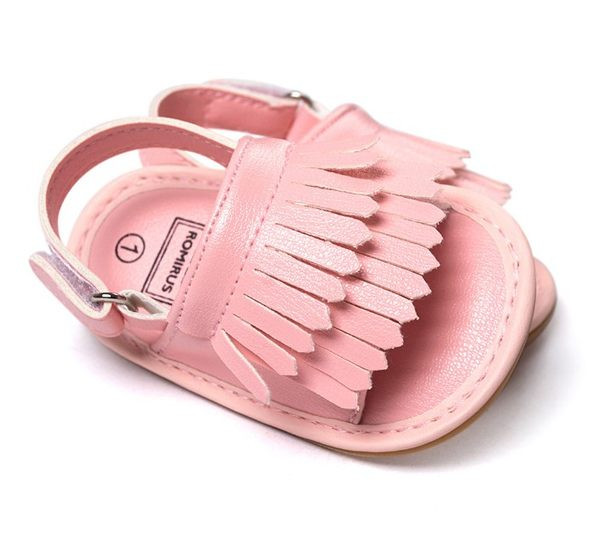 Bērnu sandales ar eko ādas bārkstīm