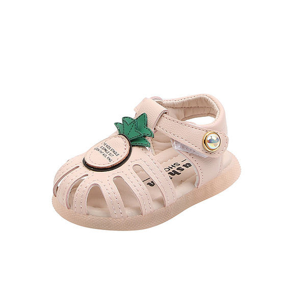 Μοντέρνα παιδικά σανδάλια για κορίτσια με επιγραφή