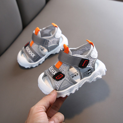 Нов модел бебешки сандали с мека подметка за момчета
