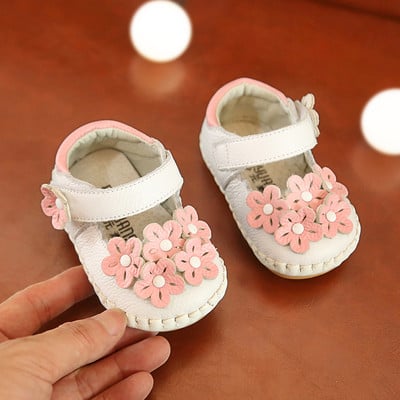 Бебешки сандали с 3D апликация и велкро лепенки от еко кожа 