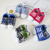 Zīdaiņu tekstila kedas ar mežģīnēm un mīkstu zoli