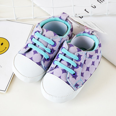 Zīdaiņu tekstila kedas ar mežģīnēm un mīkstu zoli