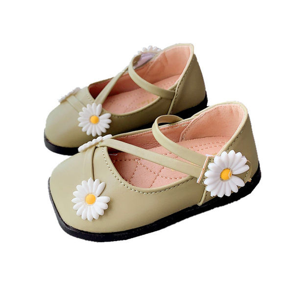 Zīdaiņu sandales ar ziedu rotājumu meitenēm