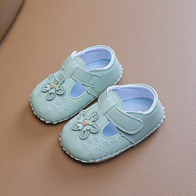 Ανοιξιάτικα παιδικά παπούτσια με λουλούδι και μαλακή σόλα